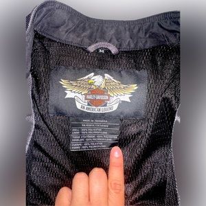 Harley-Davidson Gray/Black Armored Motorcycle Jacket Men's M